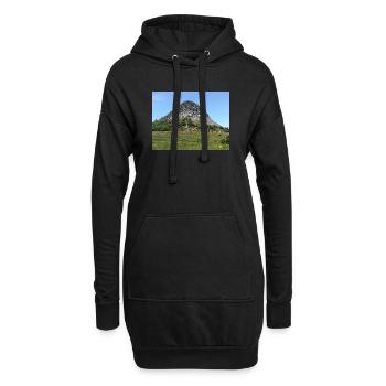 Ardèche Mountain Landscape – France - Sweat-shirt à capuche long Femme - noir - Devant