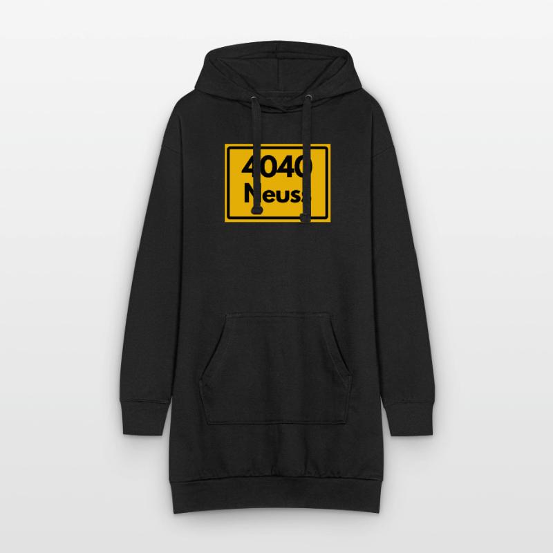 OLD POSTCODE POSTCODE RETRO 4040 CITY NEUSS Hoodie Dress