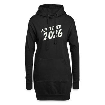 Aufsteiger 2026 Design - Hoodie-Kleid - Schwarz - Vorne