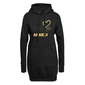 Nom : Anakin - Sweat-shirt à capuche long Femme - noir - Devant