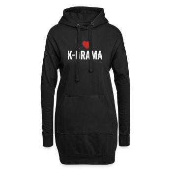 Drame coréen K-Drama Lover Kdrama - Sweat-shirt à capuche long Femme - noir - Devant