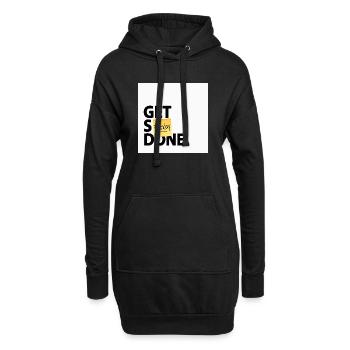 Get Stuff Done Monday Lustiges Büro Poster - Hoodie-Kleid - Schwarz - Vorne