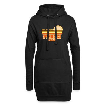 Pierogi Noch ein Knödel, bitte. Polnische Küche - Hoodie-Kleid - Schwarz - Vorne