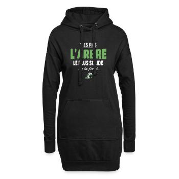 T’es pas l’arbre le plus solide de la forêt, drole - Sweat-shirt à capuche long Femme - noir - Devant