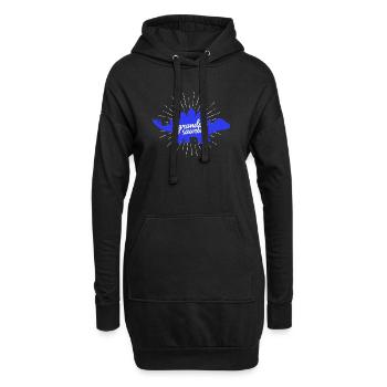 Grandpasaurus Stegosaurus Dinosaurier-Opa - Hoodie-Kleid - Schwarz - Vorne