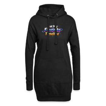 Sarkasmus ist nicht meine Lieblings-Timeline Lusti - Hoodie-Kleid - Schwarz - Vorne