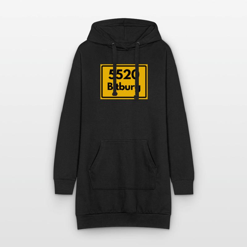 OLD POSTCODE POSTCODE RETRO 5520 BITBURG Hoodie Dress
