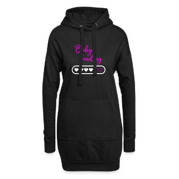 Chargement de bébé - Sweat-shirt à capuche long Femme - noir - Devant