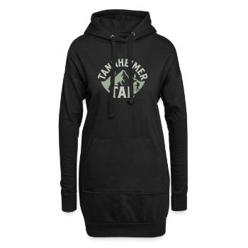 Tannheimer Tal,  Österreich - Berglandschaft Logo - Hoodie-Kleid - Schwarz - Vorne