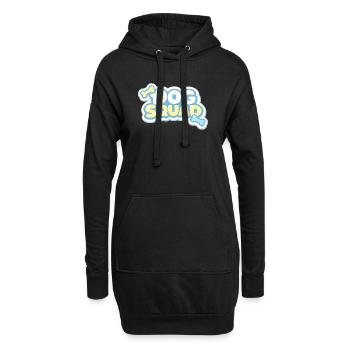 Dog Squad Pastellpfoten - Hoodie-Kleid - Schwarz - Vorne