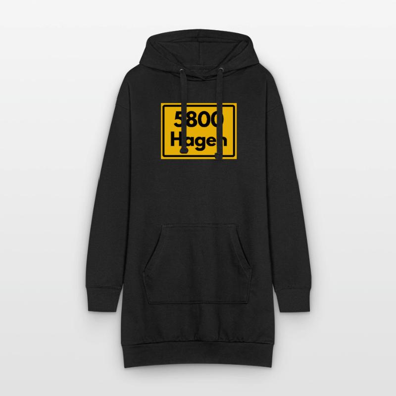 OLD POSTCODE POSTCODE RETRO 5800 HAGEN Hoodie Dress