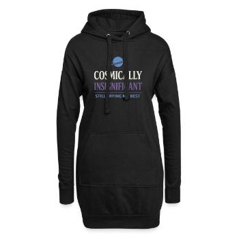 Existenzieller Humor, Nihilismus, Humor, - Hoodie-Kleid - Schwarz - Vorne