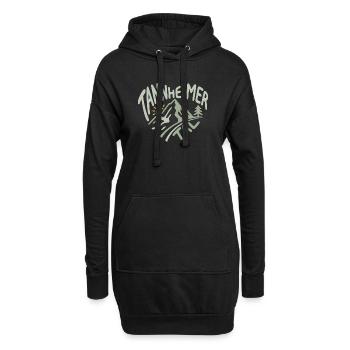 Panorama du cœur des Alpes de Tannheimer Tal - Sweat-shirt à capuche long Femme - noir - Devant