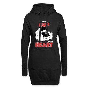 Warmgetränk-Teddy einhüllen - Hoodie-Kleid - Schwarz - Vorne