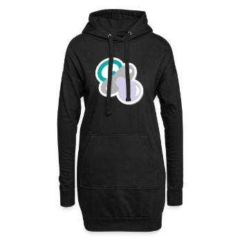 schnuller - Hoodie-Kleid - Schwarz - Vorne