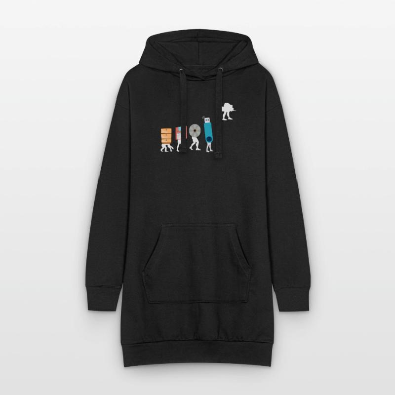 Cloud-Computing-Lustige Programmierer-Daten-KI-Software Hoodie-Kleid