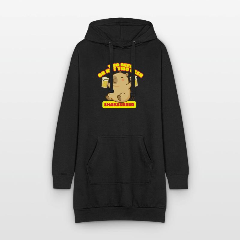 Zwei Bier oder nicht zwei Bier – Shakesbeer – Capybara Hoodie-Kleid