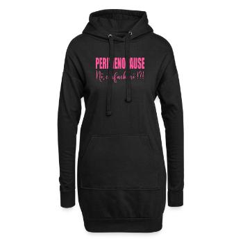 Perimenopause Frauen Stimmung - Hoodie-Kleid - Schwarz - Vorne