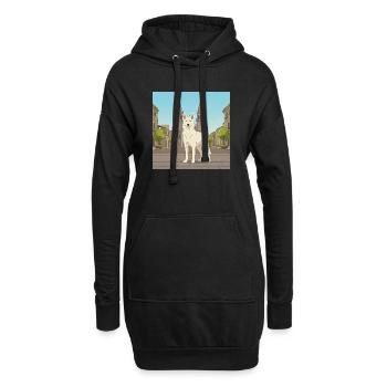 Can de Palleiro Peregrino - Sweat-shirt à capuche long Femme - noir - Devant