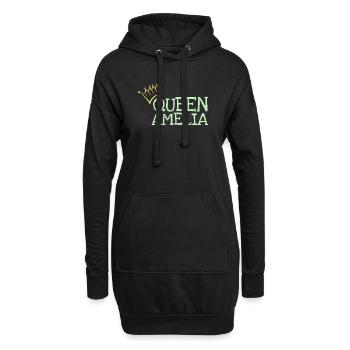 Amelia - Hoodie-Kleid - Schwarz - Vorne