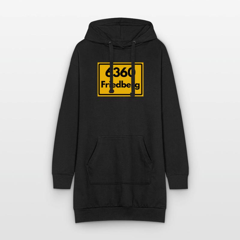 OLD POSTCODE ZIP CODE RETRO 6360 FRIEDBERG HEIMAT Hoodie Dress
