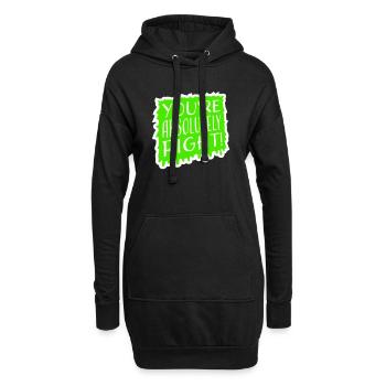 You're Absolutely Right Lustig Sarkastisch KI Logo - Hoodie-Kleid - Schwarz - Vorne