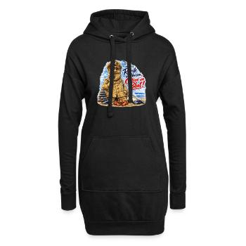 Rerik Ostsee Herzblut Strandmotiv - Hoodie-Kleid - Schwarz - Vorne