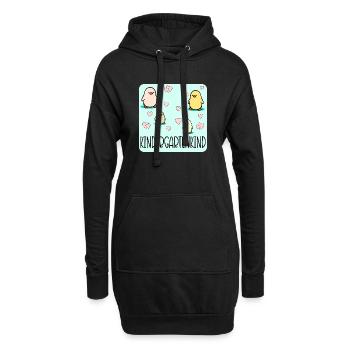 Kindergartenkind Küken Kleinkinder - Hoodie-Kleid - Schwarz - Vorne