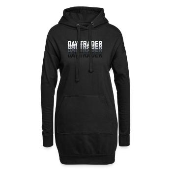 Day Trader Marché boursier Trader boursier - Sweat-shirt à capuche long Femme - noir - Devant