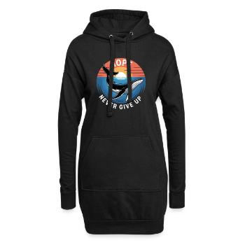 Hope/ Timmy der Wal in der Ostsee - Hoodie-Kleid - Schwarz - Vorne