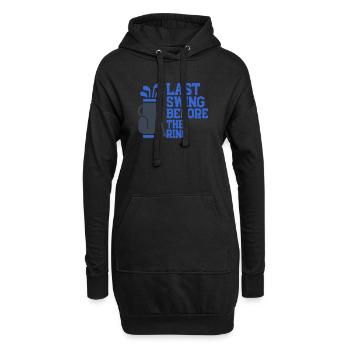 Dernier coup avant le ring - Sweat-shirt à capuche long Femme - noir - Devant