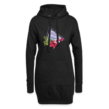 Du bist wundervoll  - Hoodie-Kleid - Schwarz - Vorne
