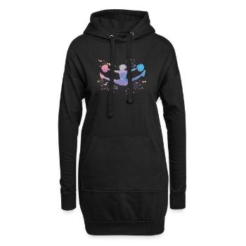 Cheerleader Cheer Mom Cheerleading - Hoodie-Kleid - Schwarz - Vorne