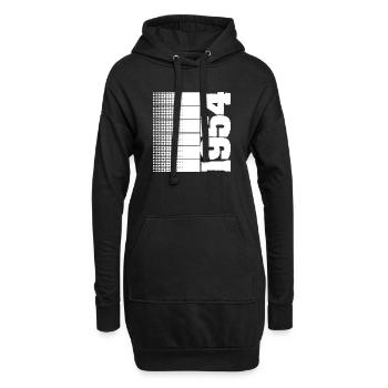 Hobby 1954 - Hoodie-Kleid - Schwarz - Vorne