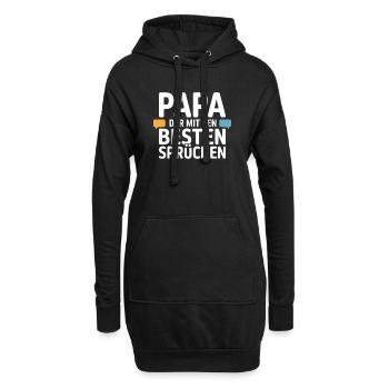 Papa Sprüche Lustig Vater Humor Geschenk - Hoodie-Kleid - Schwarz - Vorne