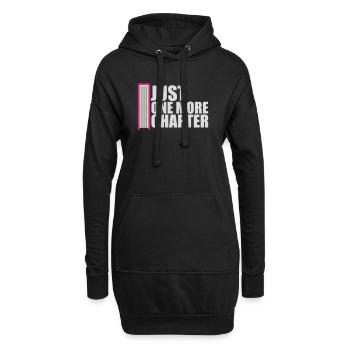 Just One More Chapter Lustig Bücherwurm Lesen Cool - Hoodie-Kleid - Schwarz - Vorne
