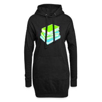 Just One More Chapter Lustig Bücherwurm Lesen Cool - Hoodie-Kleid - Schwarz - Vorne