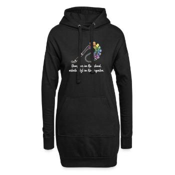 Erzieher Dompteur Kindergarten Beruf - Hoodie-Kleid - Schwarz - Vorne