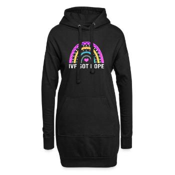 Tube à essai d’insémination artificielle de récupération de FIV - Sweat-shirt à capuche long Femme - noir - Devant