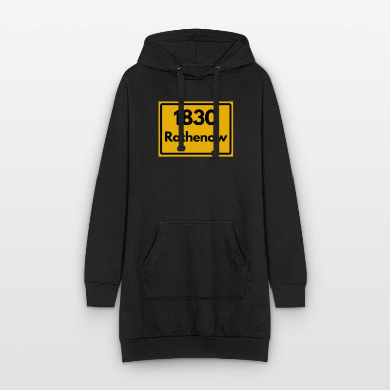 OLD POSTCODE ZIP CODE RETRO 1830 RATHENOW HEIMAT Hoodie Dress