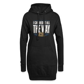 Postbote Im Ruhestand Postbote Im Ruhestand - Hoodie-Kleid - Schwarz - Vorne