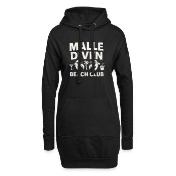 Malle Diven Beach Club Flamingo Mallorca Party - Hoodie-Kleid - Schwarz - Vorne