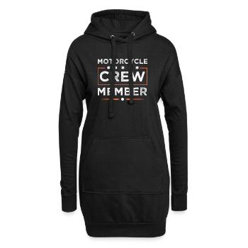 Motorcycle Crew - Hoodie-Kleid - Schwarz - Vorne