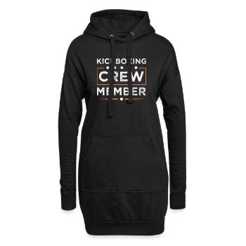 Équipe de kickboxing - Sweat-shirt à capuche long Femme - noir - Devant