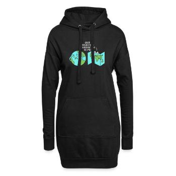 Cartographie SIG Cartographie Géographie - Sweat-shirt à capuche long Femme - noir - Devant