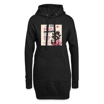 Mama Spruch: Ich hab immer Recht - Hoodie-Kleid - Schwarz - Vorne
