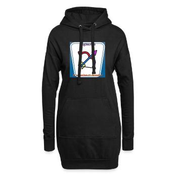 Schütze - Hoodie-Kleid - Schwarz - Vorne