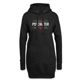 Psychiater Beruf - Hoodie-Kleid - Schwarz - Vorne