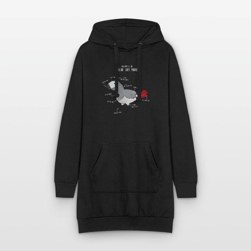 Anatomie du python royal Sweat-shirt à capuche long Femme