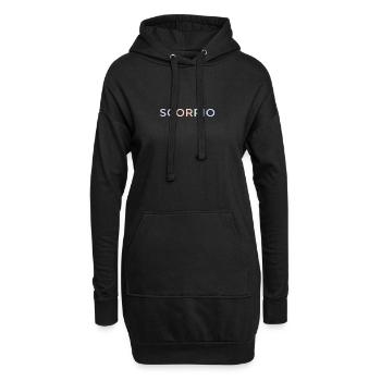 Pastell-Skorpion-Glyphen - Hoodie-Kleid - Schwarz - Vorne